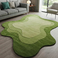 Modern Hand Tufted Irregular Shape Wool Carpet