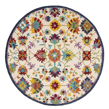 Handmade Abstract Round Area Rug