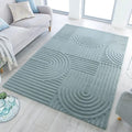 Handmade Modern Geometric Wool Rug – Textured Design