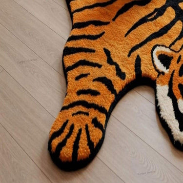 Handmade Modern Tiger Animal Design Hand Tufted Wool Carpet