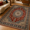 Mogul Red Persian Silk Carpet & Rug