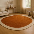Terra Halo Wool Rug – Minimal Modern Round Carpet