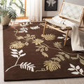 Earth-Toned Wool Blend Carpet