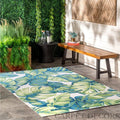Commer+Floral Green Indoor Outdoor Area Rug