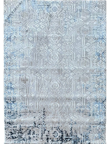 Turquoise Hand Silk Carpet