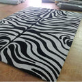 Zebra Pattern Modern Design Rug Wool Home Carpet