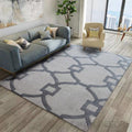 Hand Tufted Luxury Wool Geometric Grey Living Room