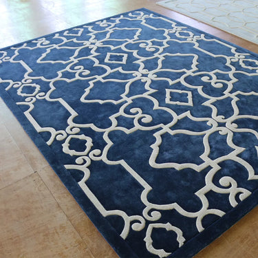 Custom Blue Luxury Carpet